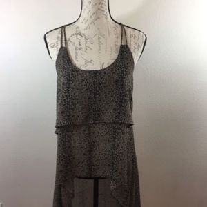 Honey Punch Womens Leopard Top Small